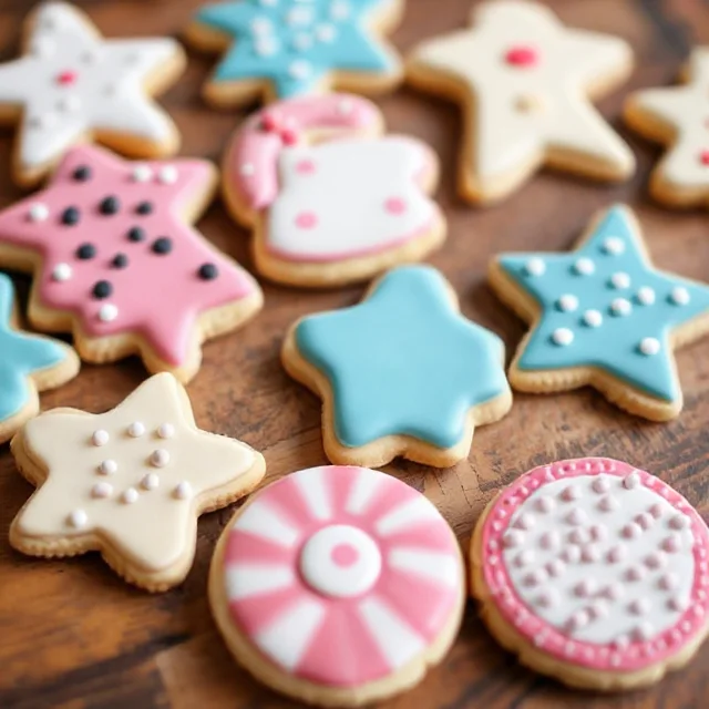 A variety of chocolate chip cookie types on a plate