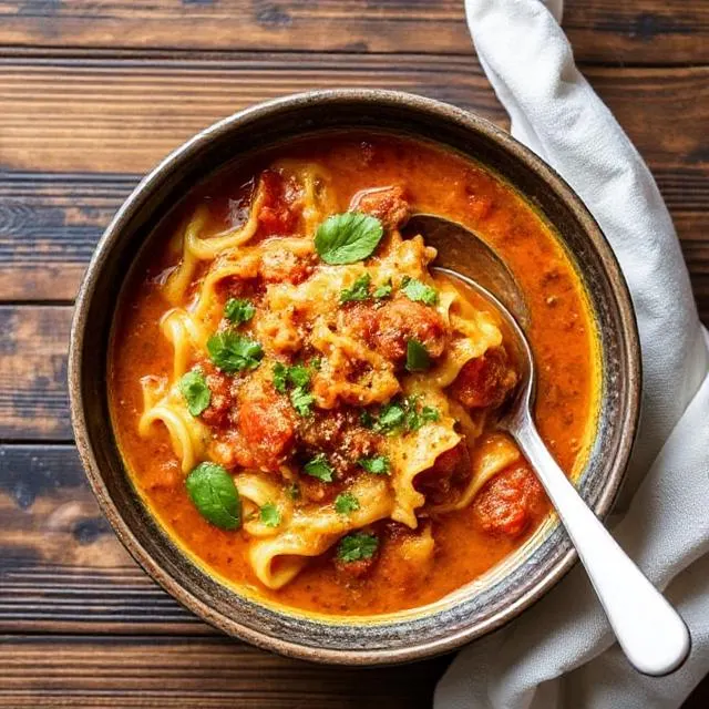 Creative tips and variations for lasagna soup, including protein swaps and healthier alternatives.