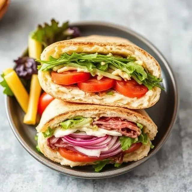 A variety of savory sandwiches and wraps for a quick lunch