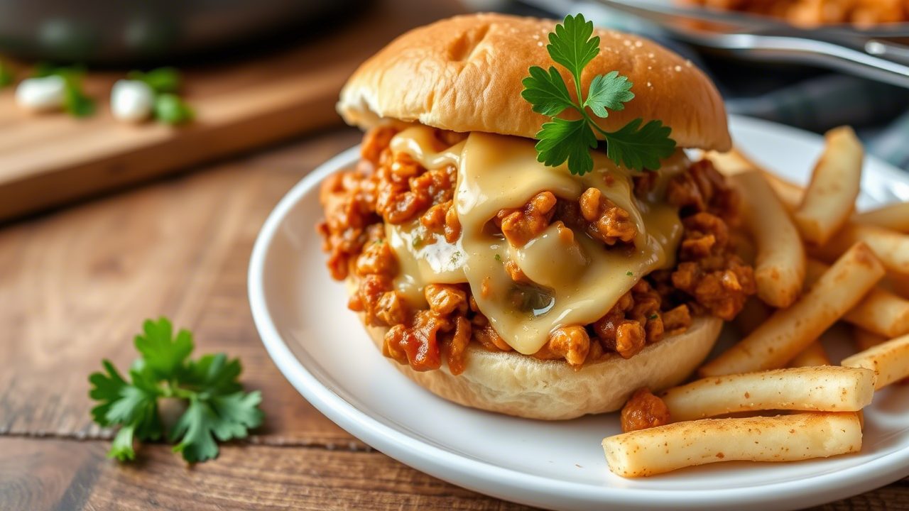 Cheesy Chicken Sloppy Joe Recipe