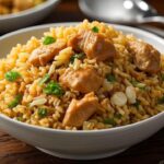 Crispy Garlic Chicken Fried Rice