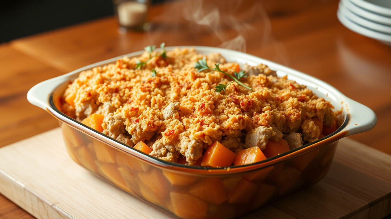 Ground Turkey Sweet Potato Casserole