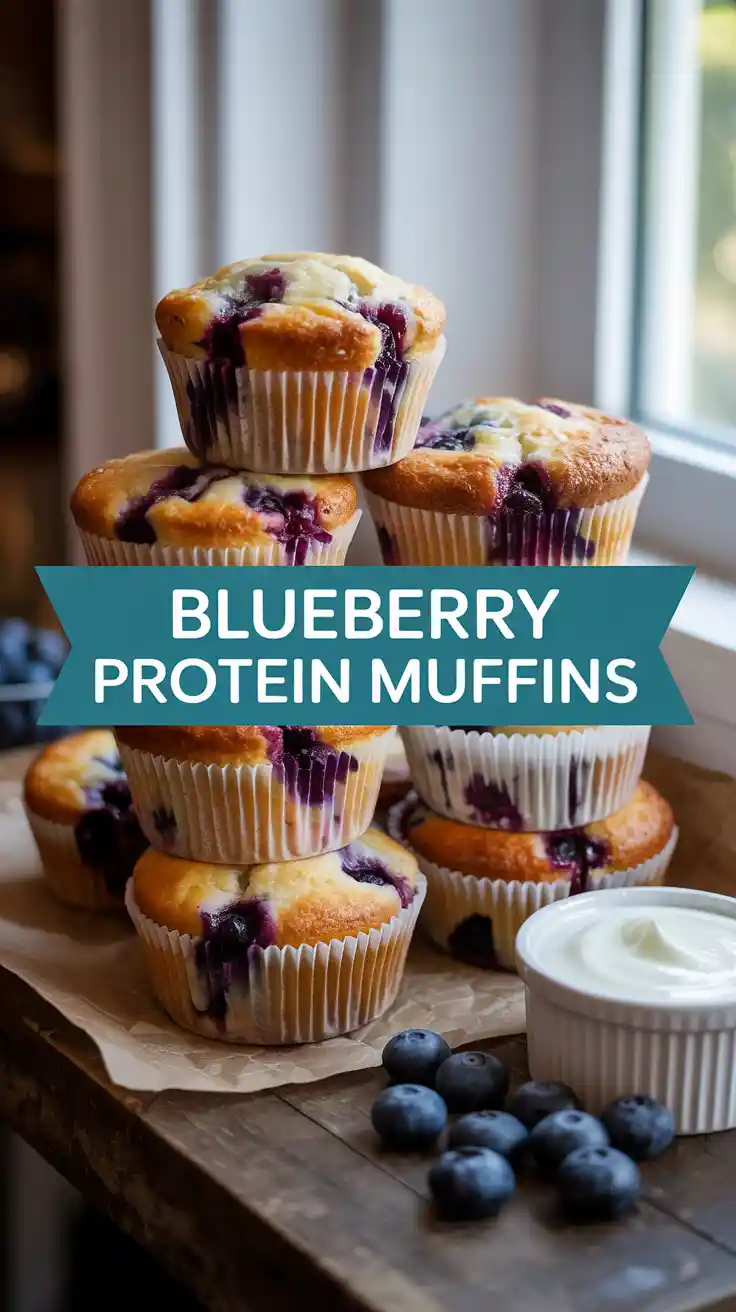 Blueberry Protein Muffins