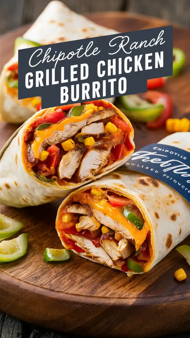 Chipotle Ranch Grilled Chicken Burrito