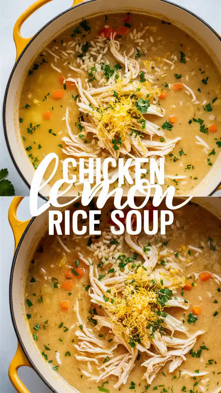 Lemon Chicken Rice Soup