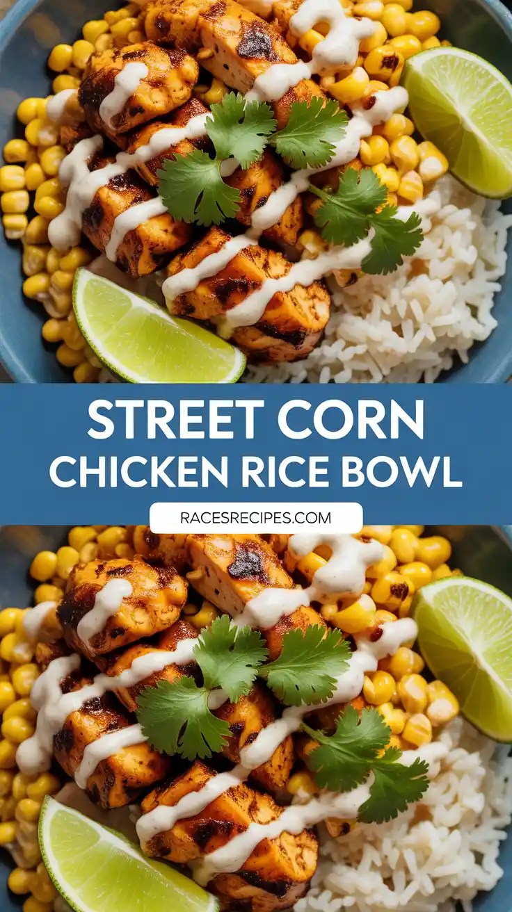 Street Corn Chicken Rice Bowl