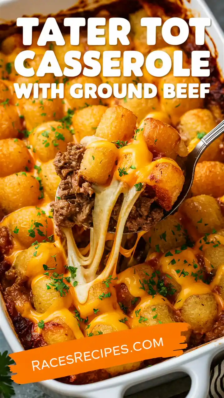 Tater Tot Casserole with Ground Beef