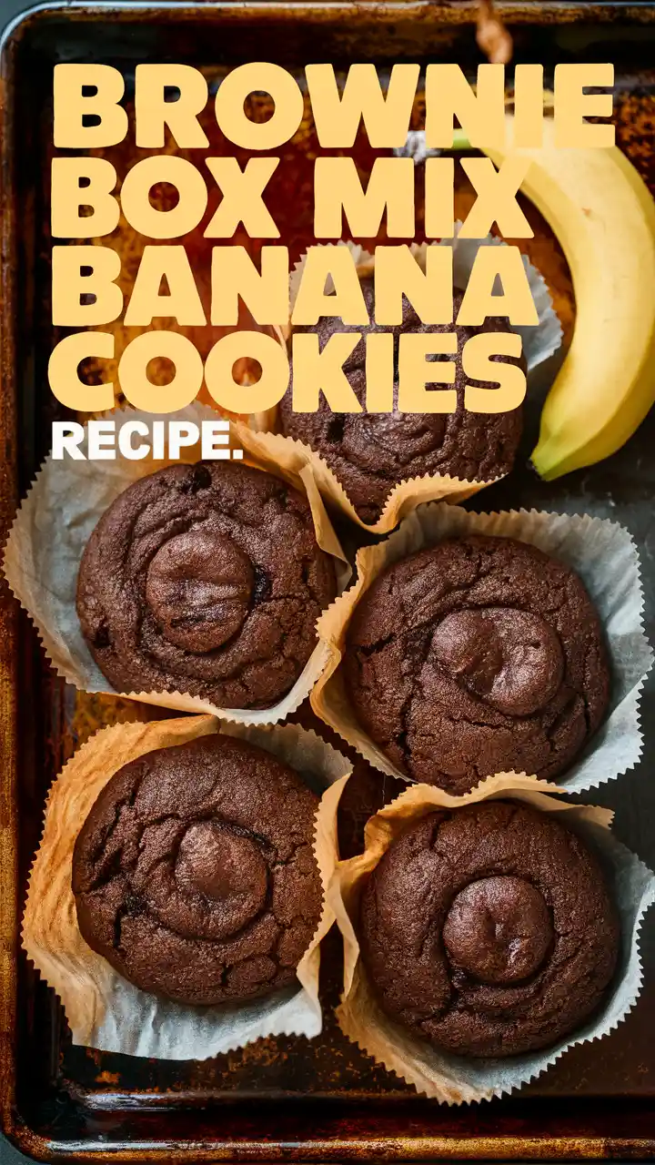 Brownie Box Mix Banana Cookies Recipe