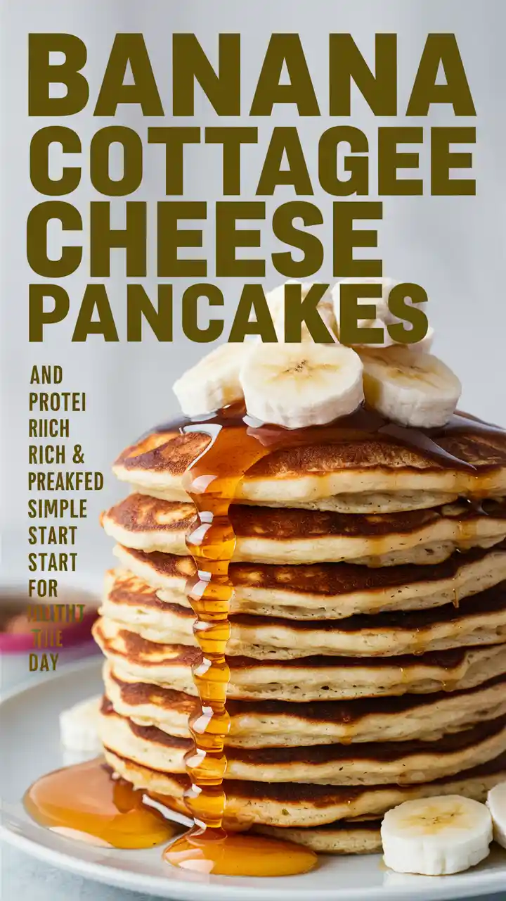 banana cottage cheese pancakes